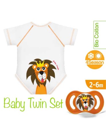 Baby Twin Set 4season 2/6m Leo