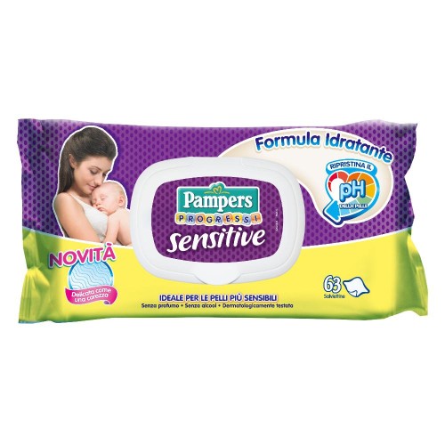 PAMPERS*SALV SENS RIC 63P