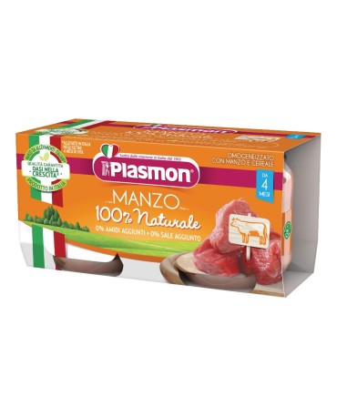 PLASMON*OM MANZO 2 X 80 G