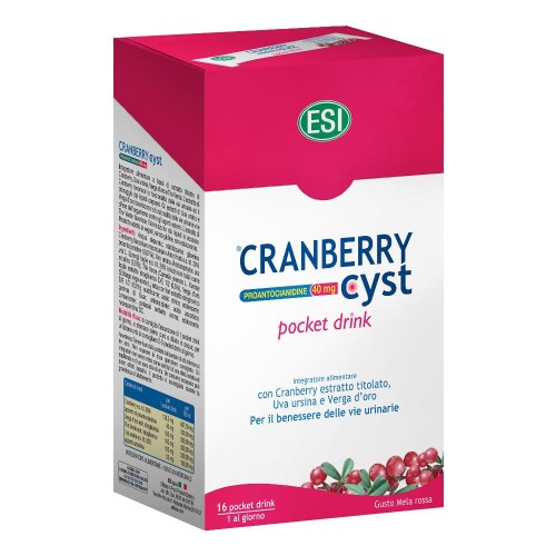 Esi Cranberry Cyst 16pock Drin