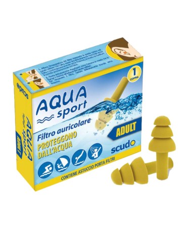 Earplug Scudo Aquasport Ad 2pz