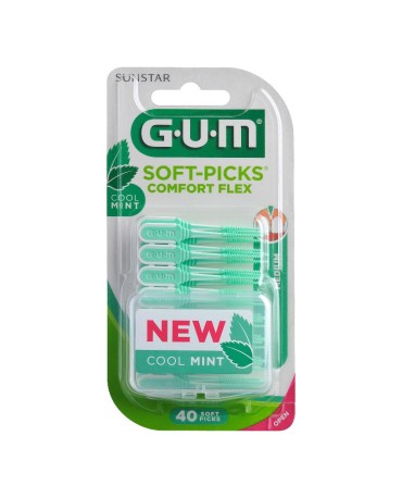 GUM Soft Picks Comf.Menta 40pz