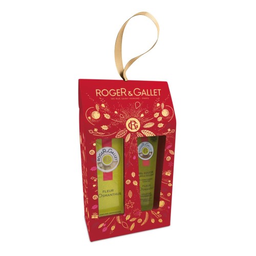 Roger&Gallet cofanetto regalo Natale 2021 Fleur D'osmanthus acqua colonia 30 ml+ gel doccia 50 ml