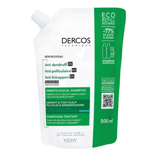 Dercos Eco Ricarica shampoo Forfora secca 500 ml