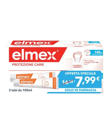 Elmex Dentifricio Anticarie Bitubo 2 x100 ml cadauno