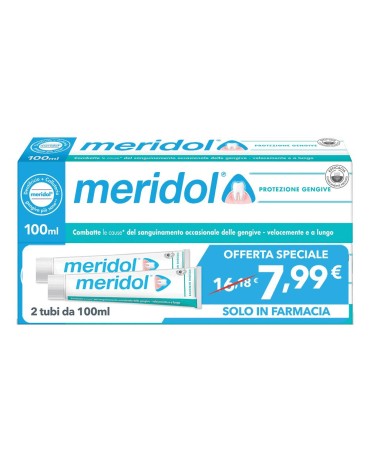 Meridol Dentifricio Protezione Gengive 2pz da 100 ml cadauno